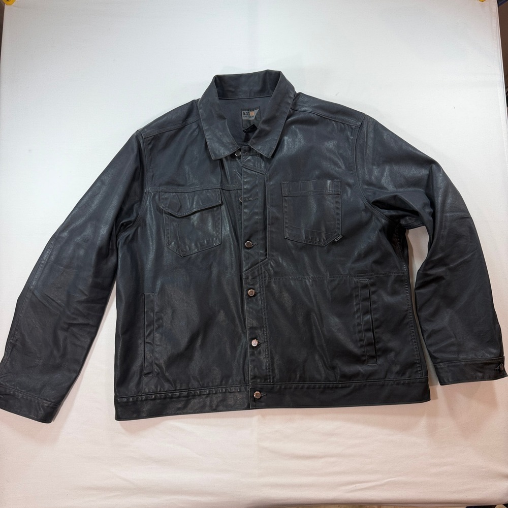 5.11 Tactical Backlands Waxed Canvas Jacket Black 2XL 78015 Workwear